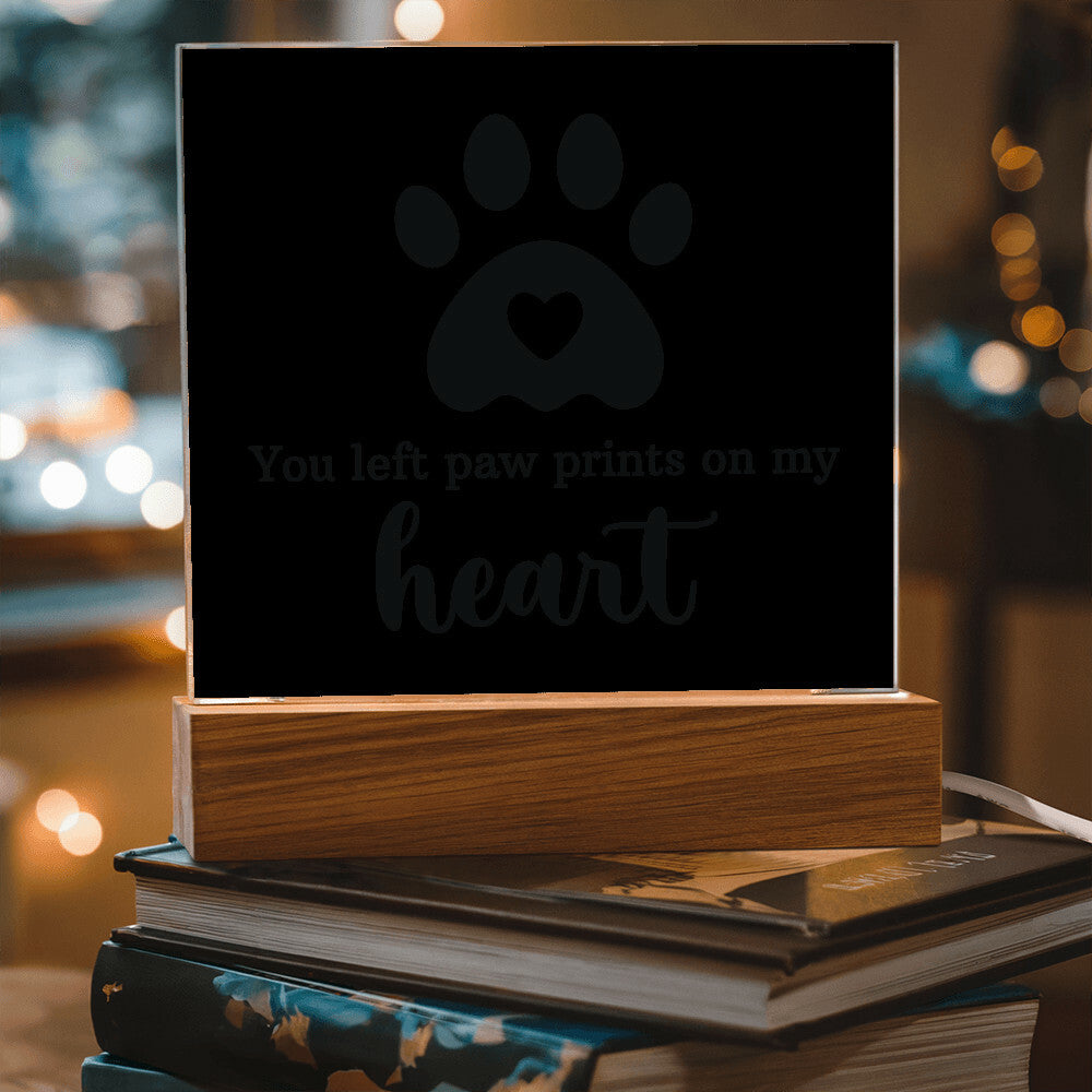 Keepsake Acrylic Bundle - You Left Pawprints In My Heart
