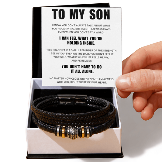 To My Son  - Always With You - Forever Bracelet
