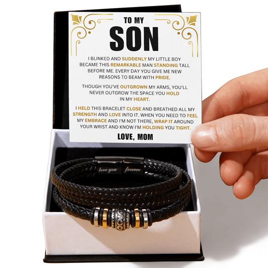 To My Son  - Strength - Forever Bracelet