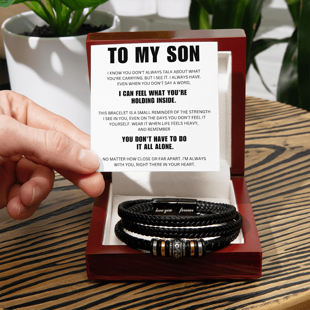 To My Son  - Always With You - Forever Bracelet