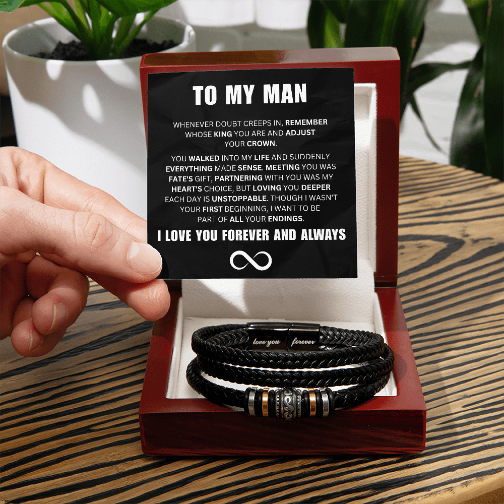 To My Man - First Beginning  - Forever Bracelet