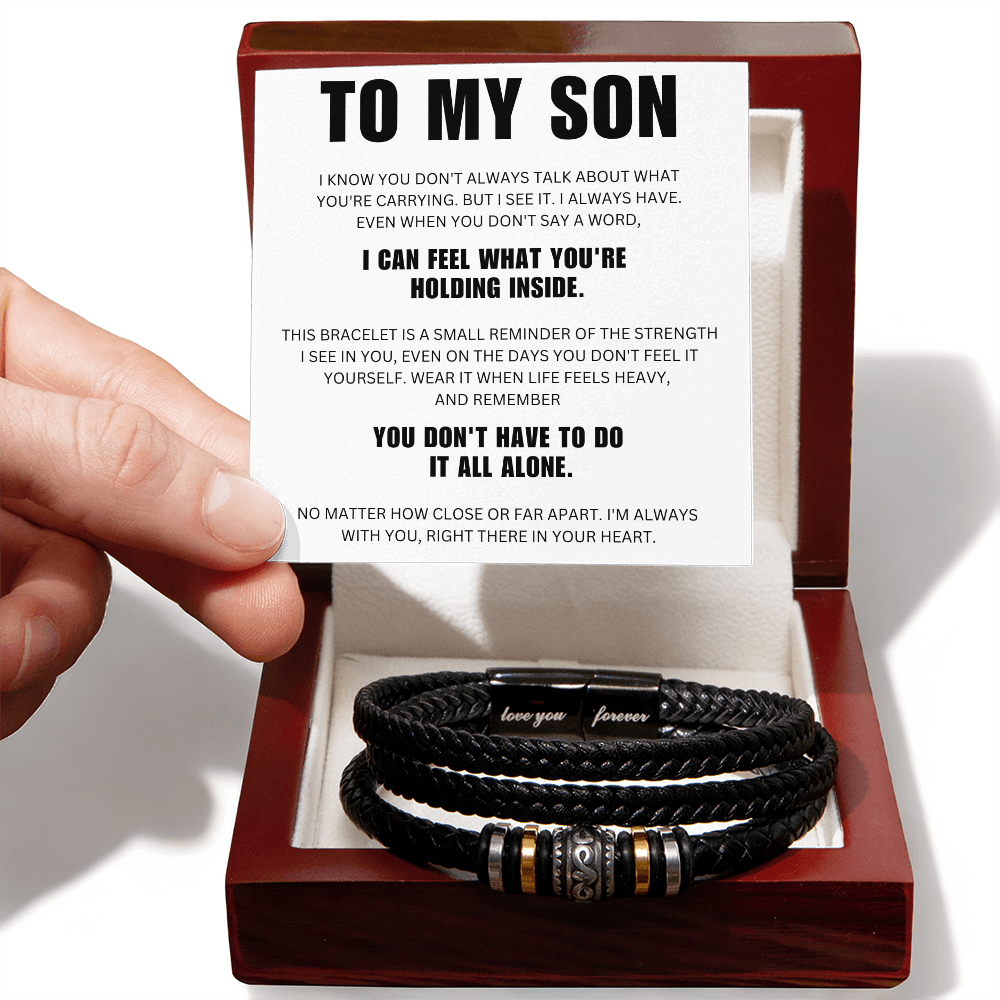 To My Son  - Always With You - Forever Bracelet