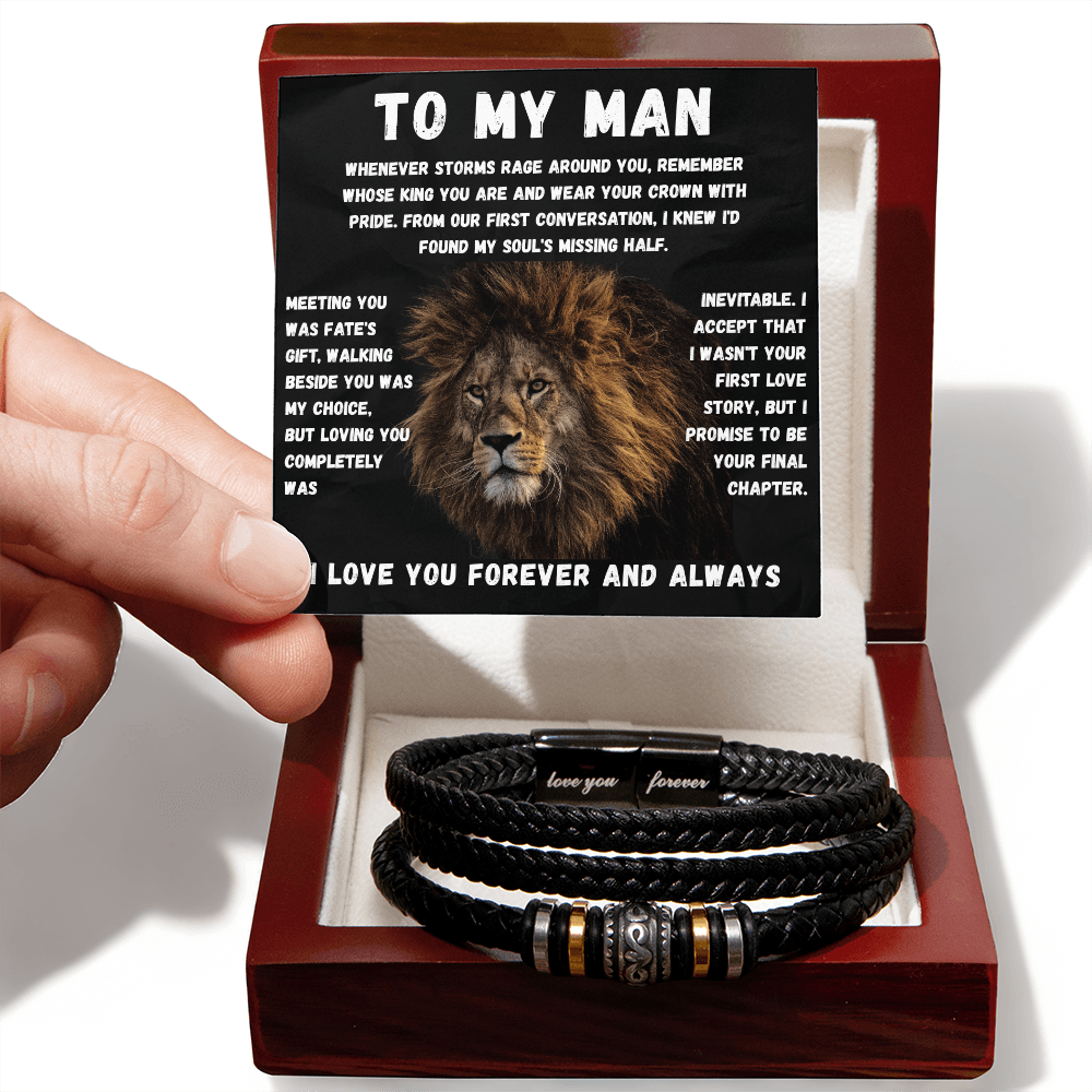 To My Man - Walking Beside You - Forever Bracelet