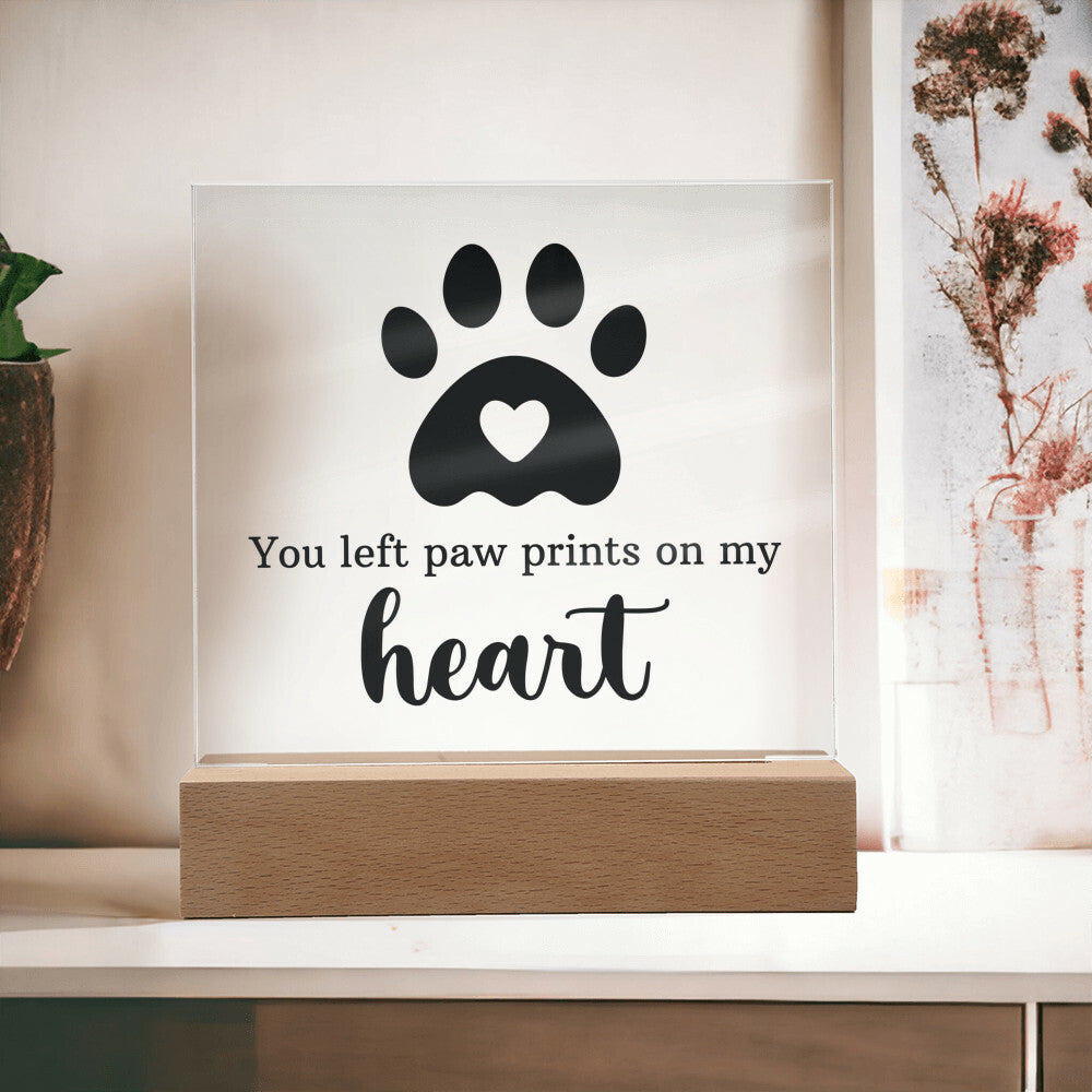 Keepsake Acrylic Bundle - You Left Pawprints In My Heart