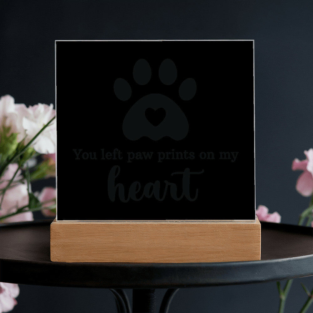 Keepsake Acrylic Bundle - You Left Pawprints In My Heart
