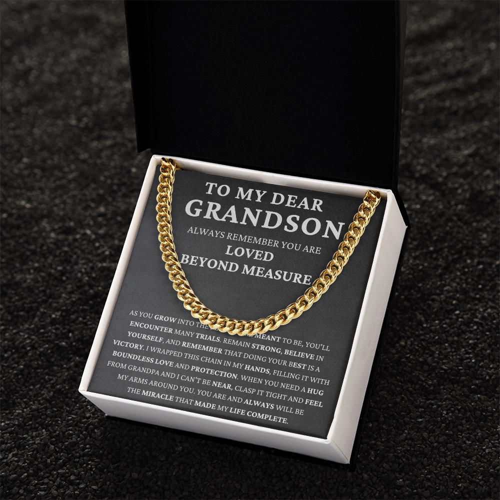 To my dear grandson -always remember