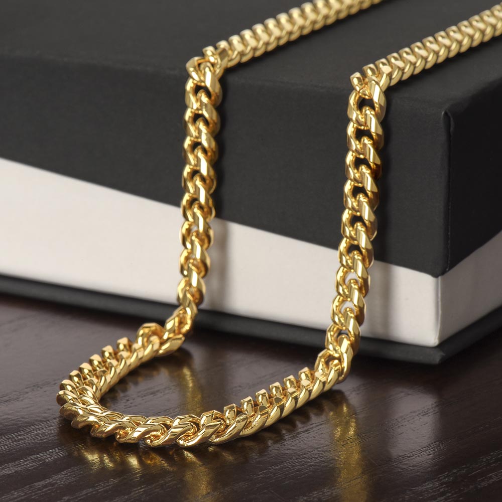 To My Dear Son - Life's Challenge  - Cuban Link Chain