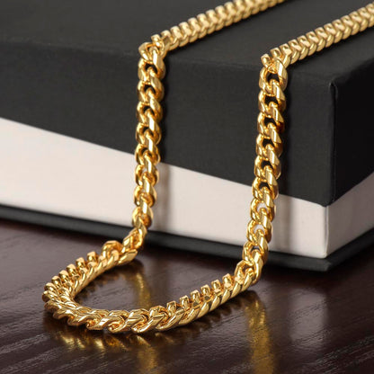 To My Dear Son - Build Your Life  - Cuban Link Chain