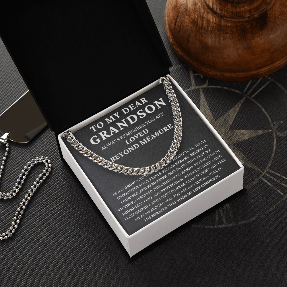 To my dear grandson -always remember