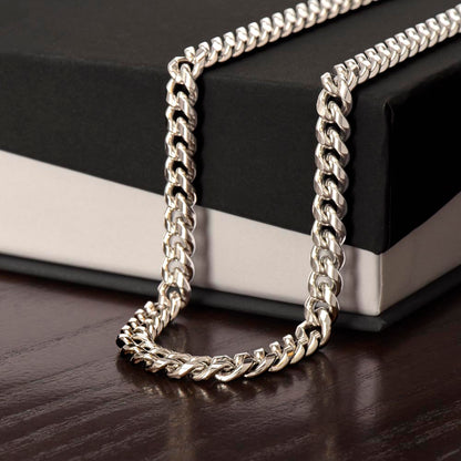 To My Dear Son - Build Your Life  - Cuban Link Chain