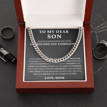To My Dear Son - Your Path   - Cuban Link Chain