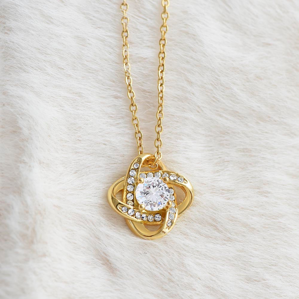 To My Beautiful Daughter  - My Eyes  - Love Knot Necklace