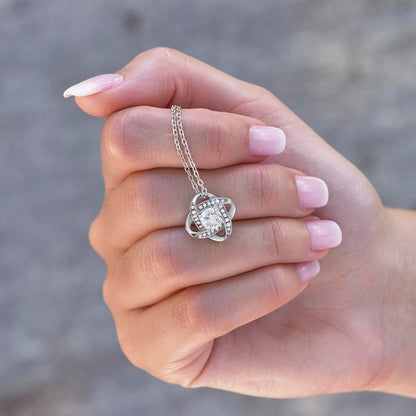 To My Beautiful Daughter  - Every Day   - Love Knot Necklace