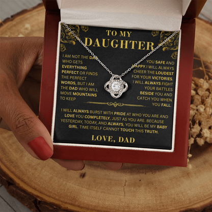 To My Daughter  - For Your Victories  - Love Knot Necklace