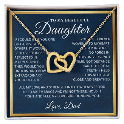 To My Beautiful Daughter  - One Gift   - Interlocking Hearts