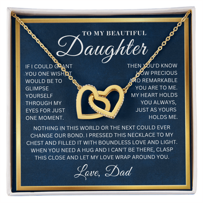 To My Beautiful Daughter  - My World  - Interlocking Hearts