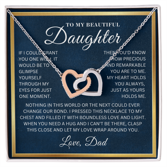 To My Beautiful Daughter  - My World  - Interlocking Hearts