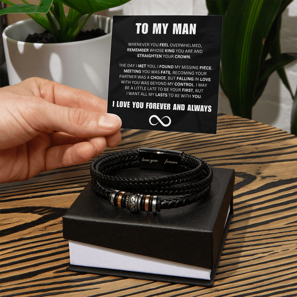 To My Man - Incredible Man - Forever Bracelet