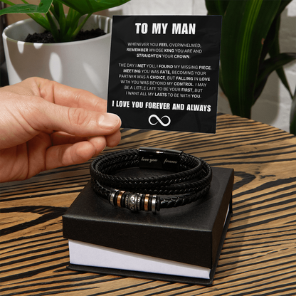 To My Man - Incredible Man - Forever Bracelet
