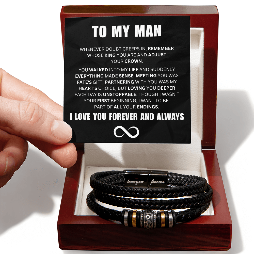 To My Man - First Beginning  - Forever Bracelet