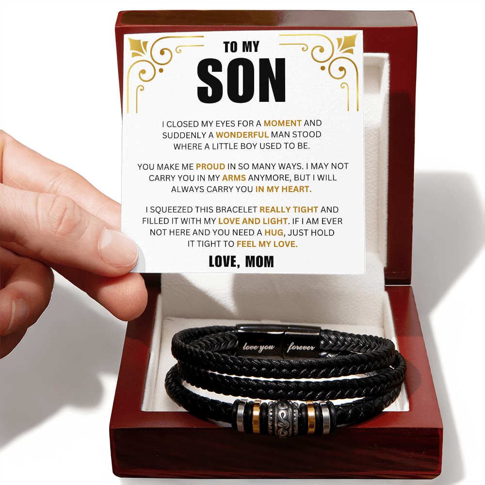 To My Son  - Wonderful Man - Forever Bracelet