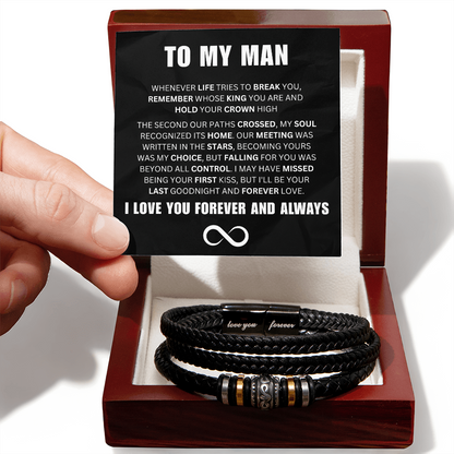 To My Man - My King - Forever Bracelet